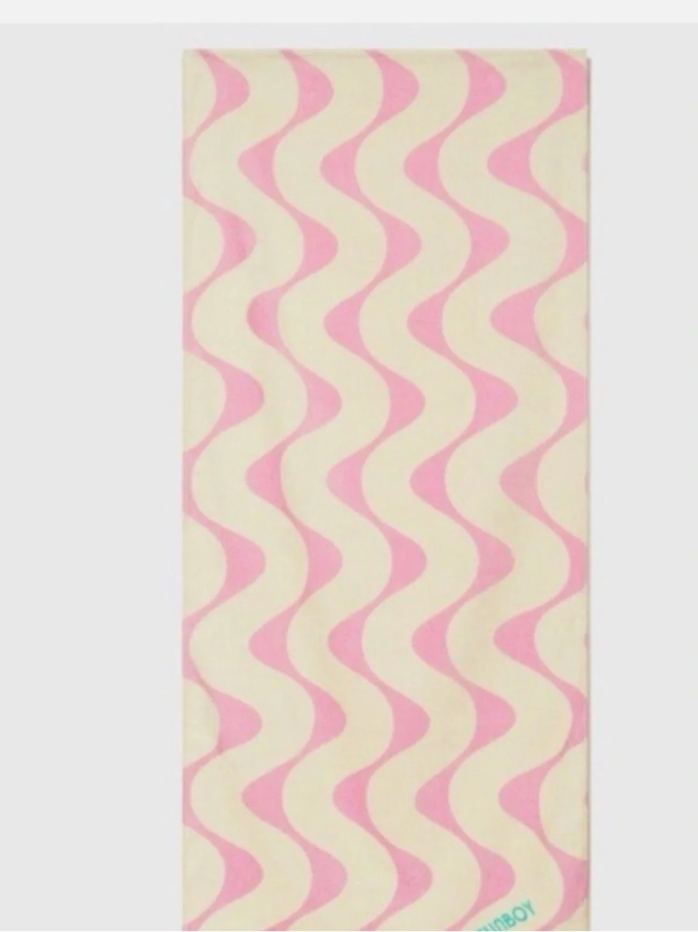 Funboy Poolside Leisure Club Beach Towel Pink & Cream Stripes NEW
